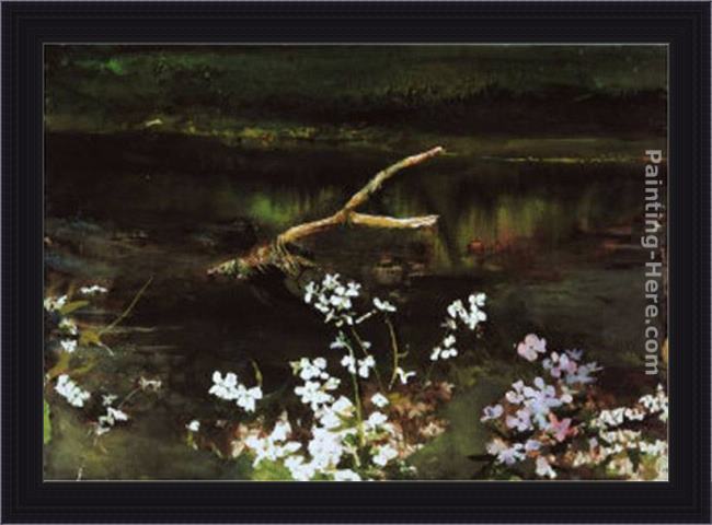 Framed Andrew Wyeth wishbone painting