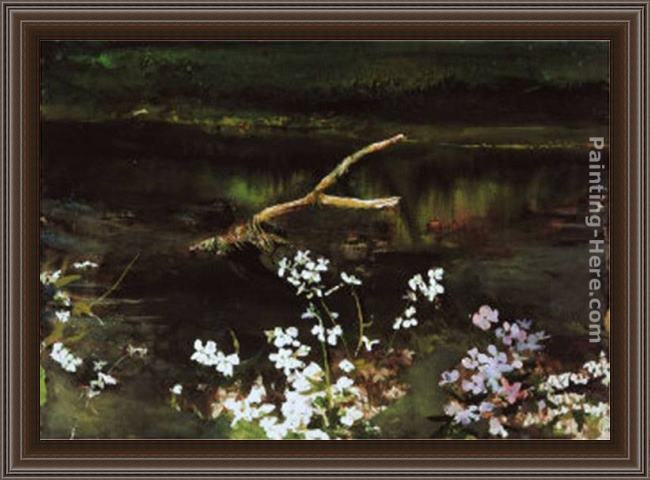 Framed Andrew Wyeth wishbone painting