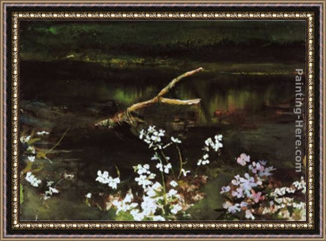 Framed Andrew Wyeth wishbone painting