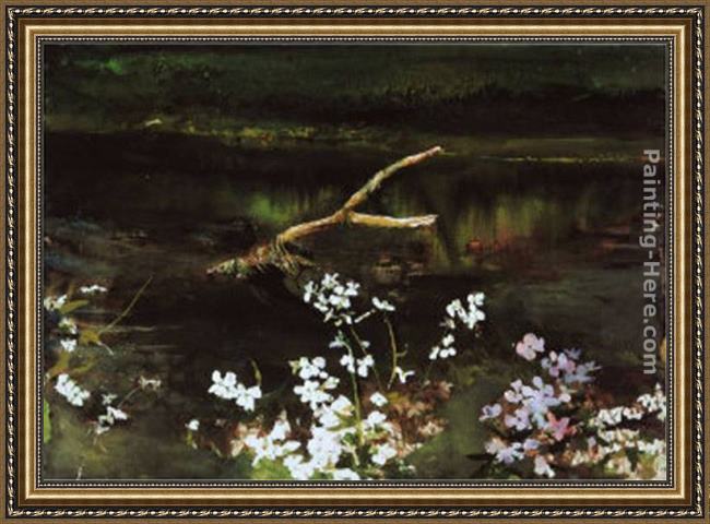 Framed Andrew Wyeth wishbone painting