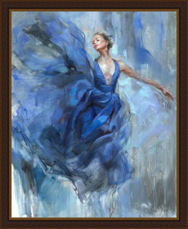 Framed Anna Razumovskaya above painting