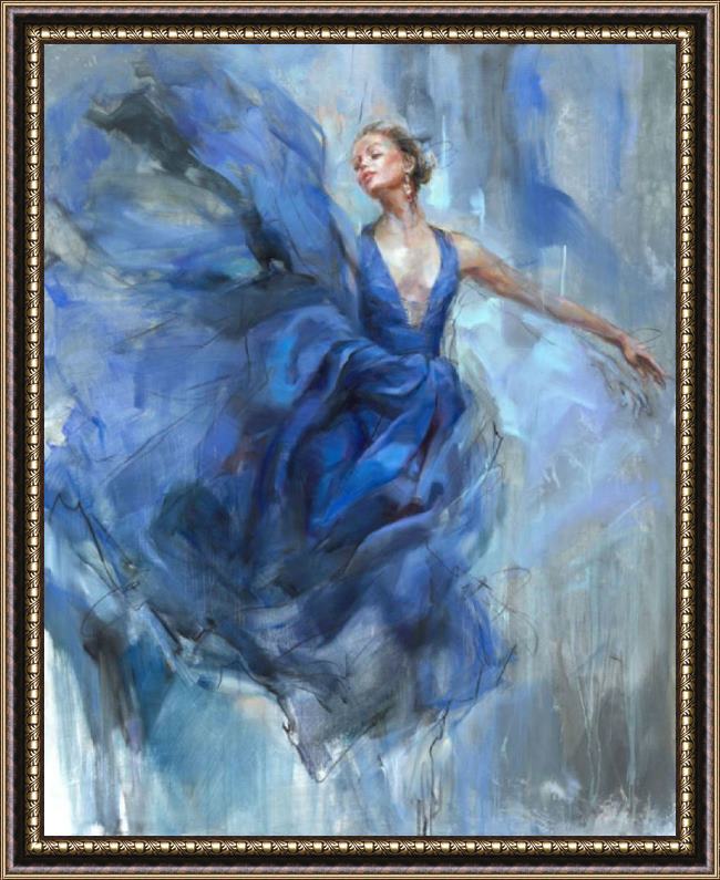 Framed Anna Razumovskaya above painting