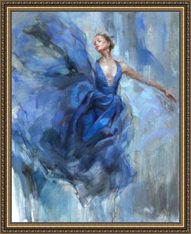 Framed Anna Razumovskaya above painting