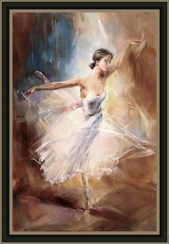 Framed Anna Razumovskaya flying dream painting