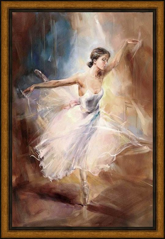 Framed Anna Razumovskaya flying dream painting