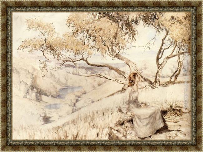 Framed Arthur Rackham the song of the lark painting