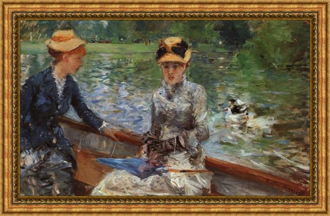 Framed Berthe Morisot a summer's day painting