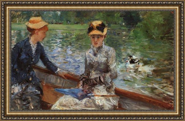 Framed Berthe Morisot a summer's day painting