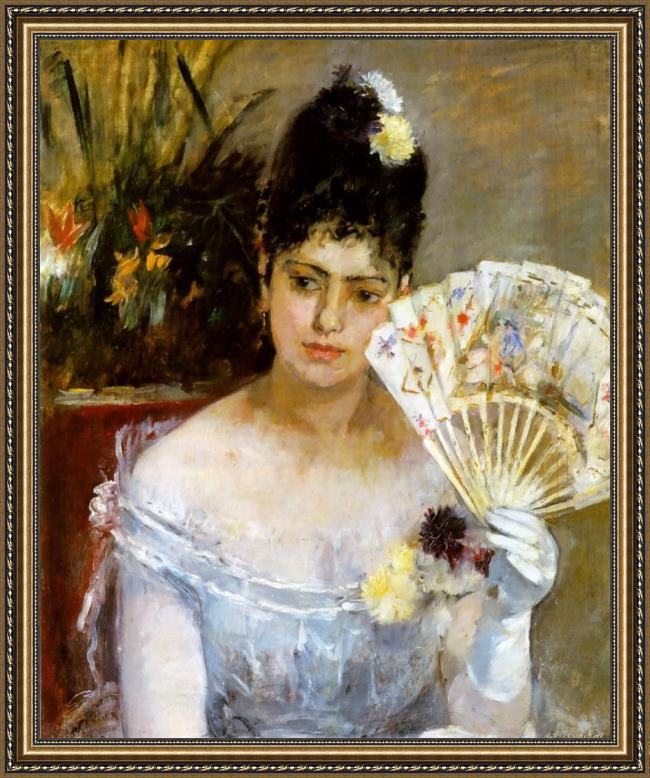 Framed Berthe Morisot at the ball painting
