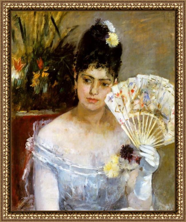 Framed Berthe Morisot at the ball painting