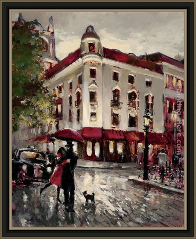 Framed Brent Heighton welcome embrace painting