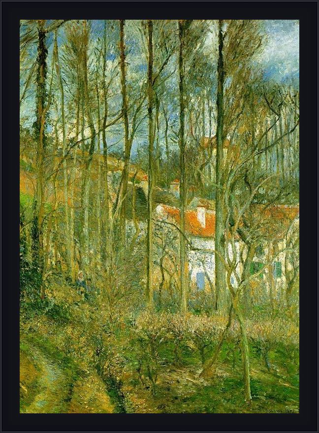 Framed Camille Pissarro la cote des boeufs the hermitage painting