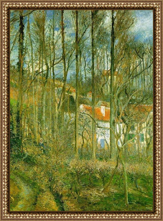 Framed Camille Pissarro la cote des boeufs the hermitage painting