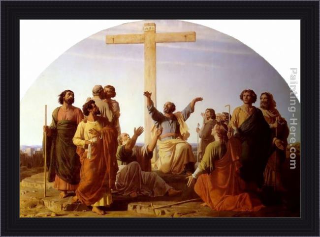 Framed Charles Gleyre le départ des apôtres allant prêcher l'évangile painting