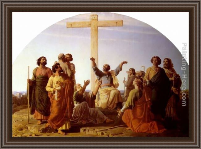 Framed Charles Gleyre le départ des apôtres allant prêcher l'évangile painting
