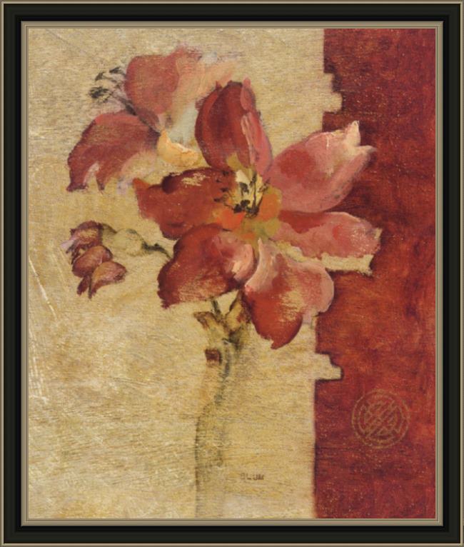 Framed Cheri Blum chinoiserie ii painting