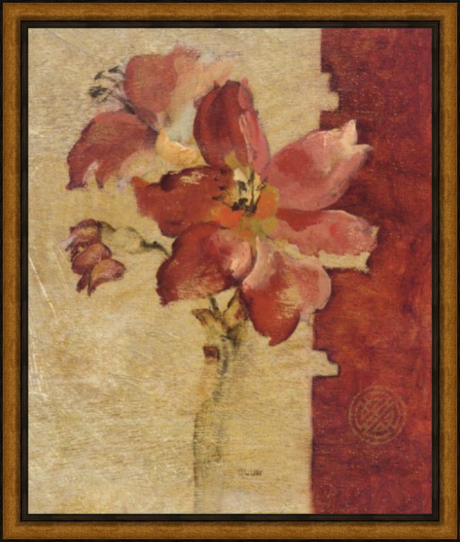 Framed Cheri Blum chinoiserie ii painting