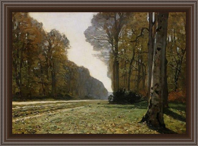 Framed Claude Monet le pave de chailly painting