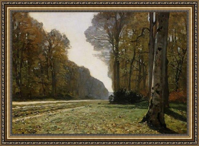 Framed Claude Monet le pave de chailly painting
