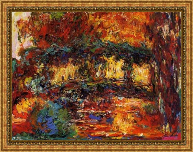 Framed Claude Monet the japanese bridge 11 painting
