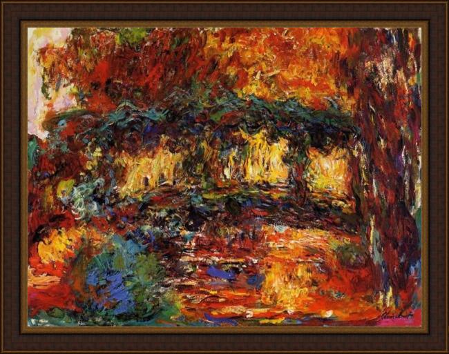 Framed Claude Monet the japanese bridge 11 painting