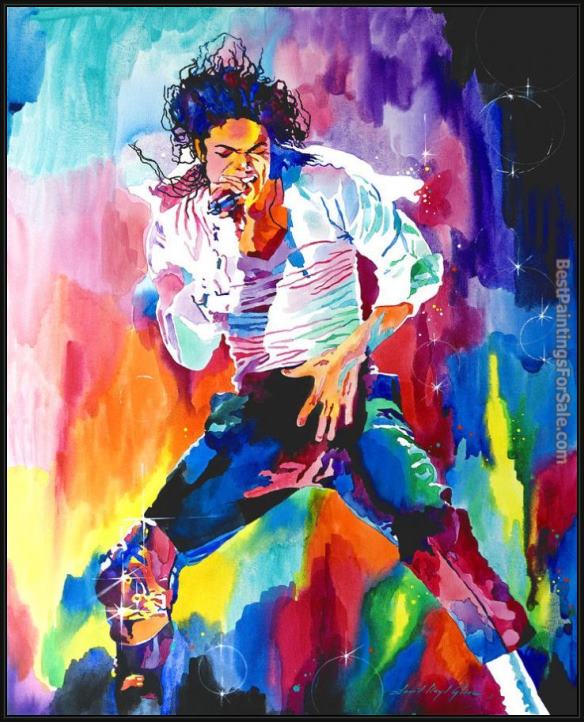 Framed David Lloyd Glover michael jackson wind painting