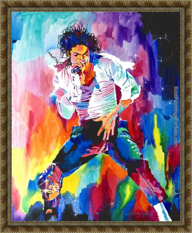 Framed David Lloyd Glover michael jackson wind painting