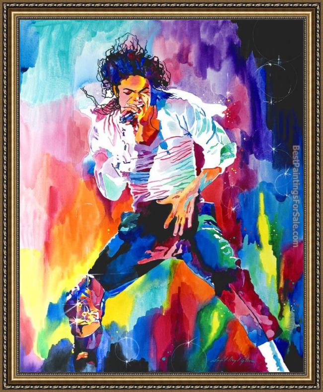 Framed David Lloyd Glover michael jackson wind painting