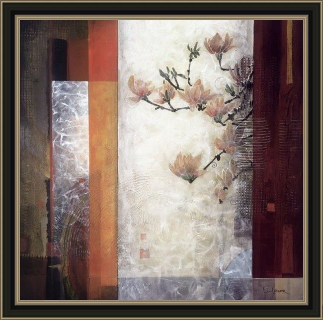 Framed Don Li-Leger manhattan garden painting