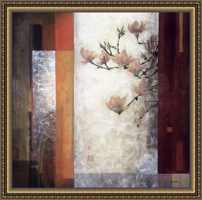 Framed Don Li-Leger manhattan garden painting