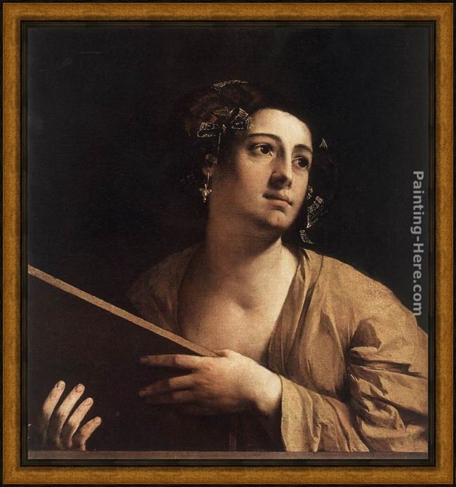 Framed Dosso Dossi sibyl painting