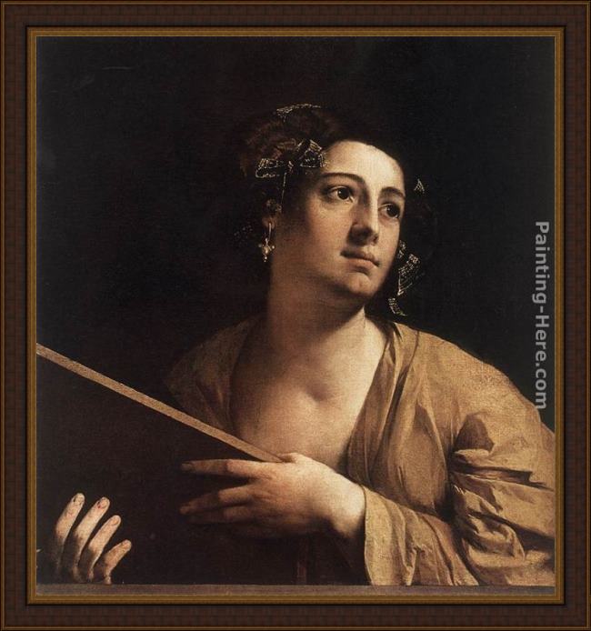 Framed Dosso Dossi sibyl painting