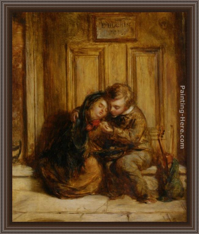 Framed Edward Hughes sympathy painting