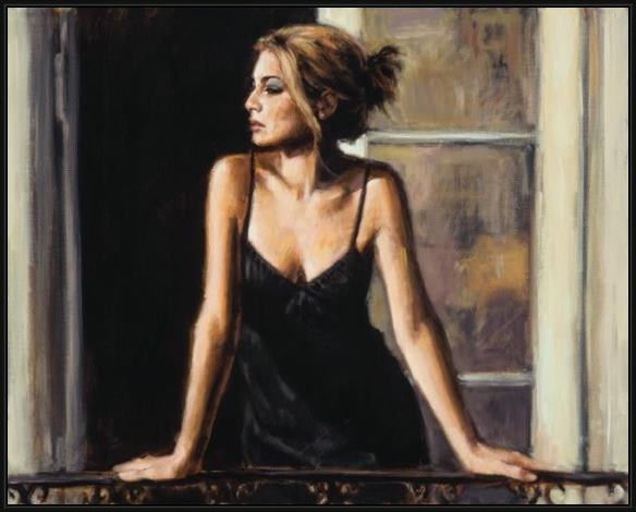 Framed Fabian Perez buenos aires viii painting