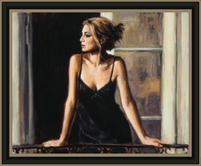 Framed Fabian Perez buenos aires viii painting