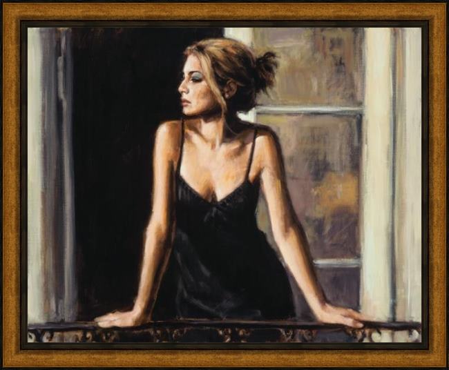 Framed Fabian Perez buenos aires viii painting