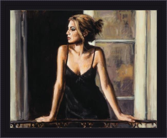 Framed Fabian Perez buenos aires viii painting