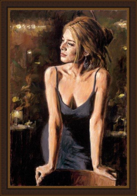 Framed Fabian Perez cynzia ii painting