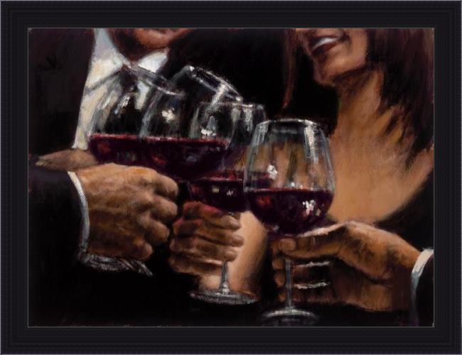 Framed Fabian Perez study for a better life v painting