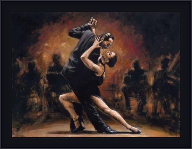 Framed Fabian Perez tango ii painting