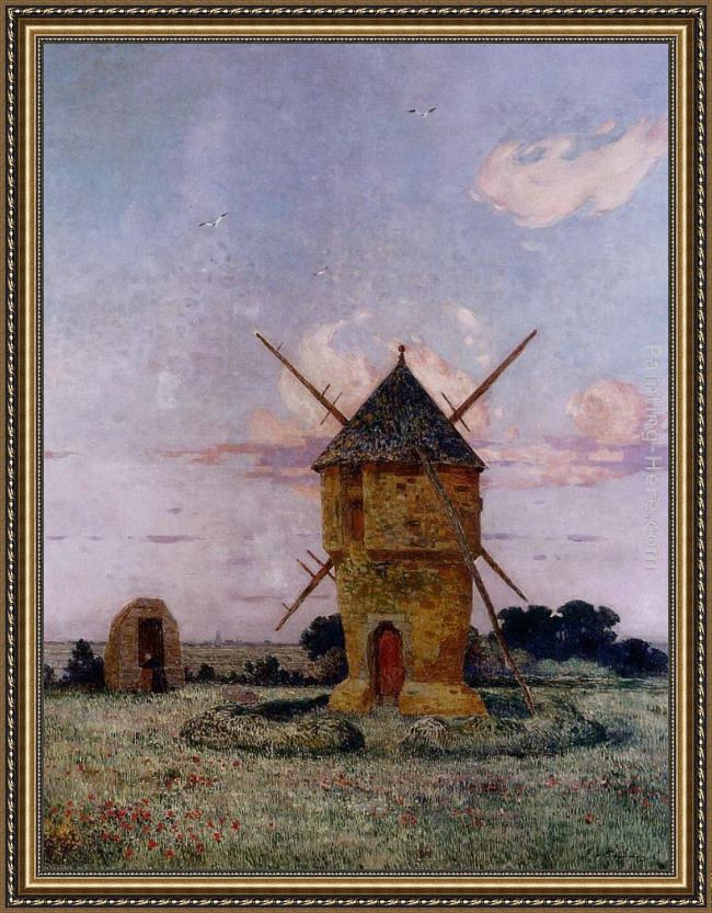 Framed Ferdinand Loyen Du Puigaudeau brittany near pulis painting
