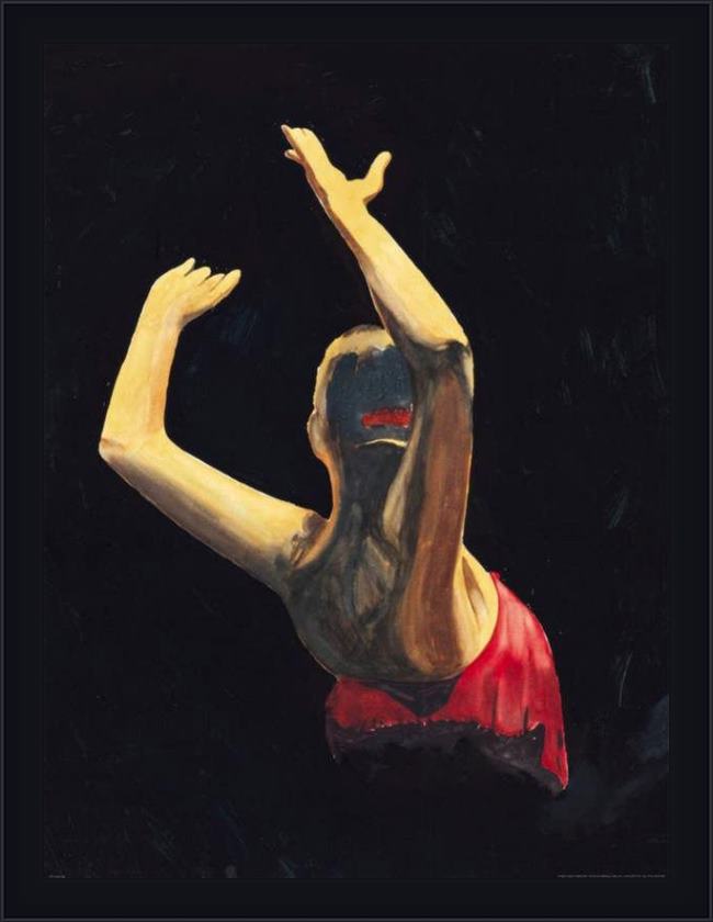 Framed Flamenco Dancer flamenco 6 painting