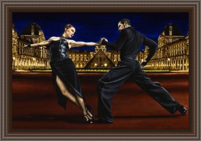Framed Flamenco Dancer last tango in paris painting