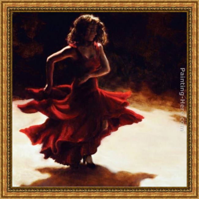 Framed Flamenco Dancer spirit of flamenco painting