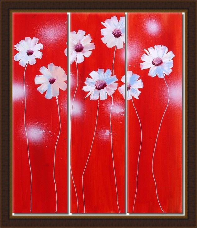 Framed flower 21357 painting