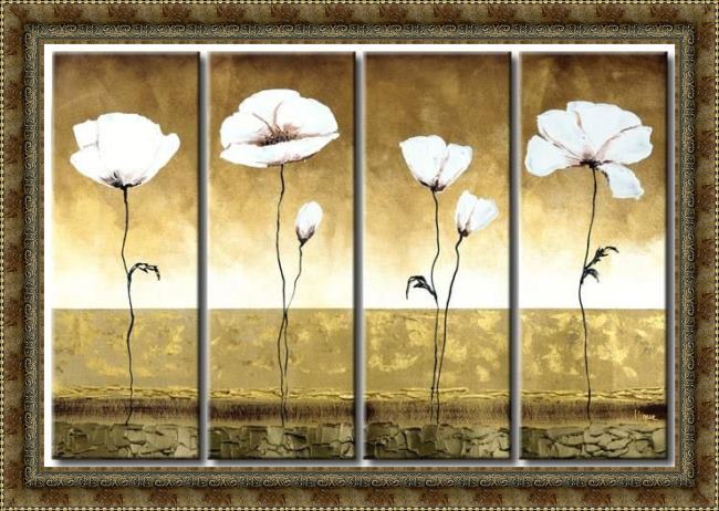 Framed flower 22254 painting