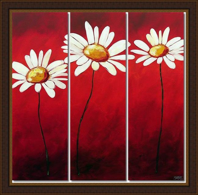 Framed flower 2271 painting