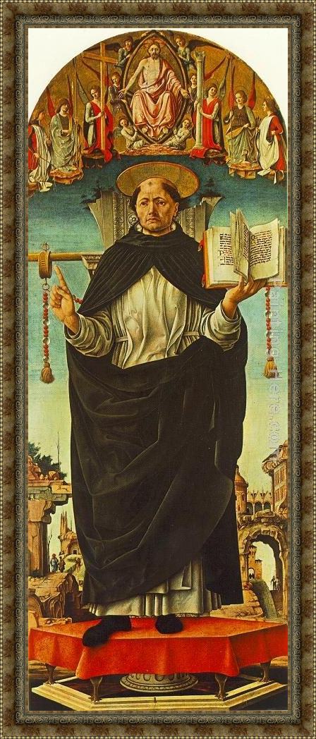 Framed Francesco del Cossa st vincent ferrer (griffoni polyptych) painting