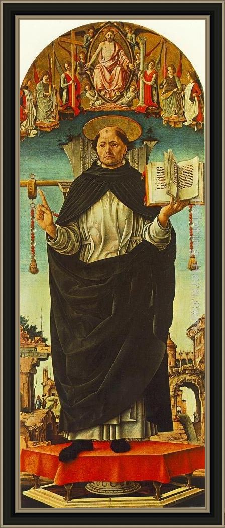 Framed Francesco del Cossa st vincent ferrer (griffoni polyptych) painting