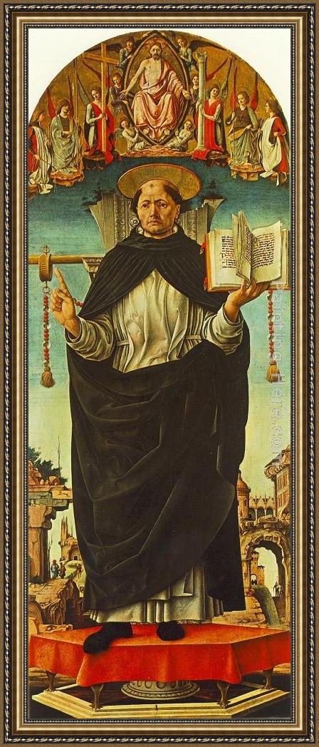 Framed Francesco del Cossa st vincent ferrer (griffoni polyptych) painting